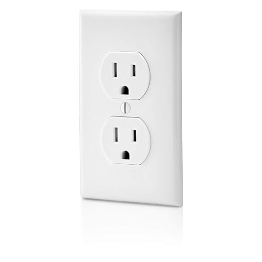 Leviton 15A Tamper Resistant Receptacle, 10 Pack, White