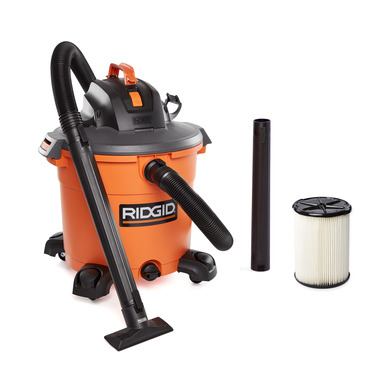 RIDGID 16 Gal 5.0 Peak HP NXT Wet/Dry Shop Vacuum w/ Filter & Accessories