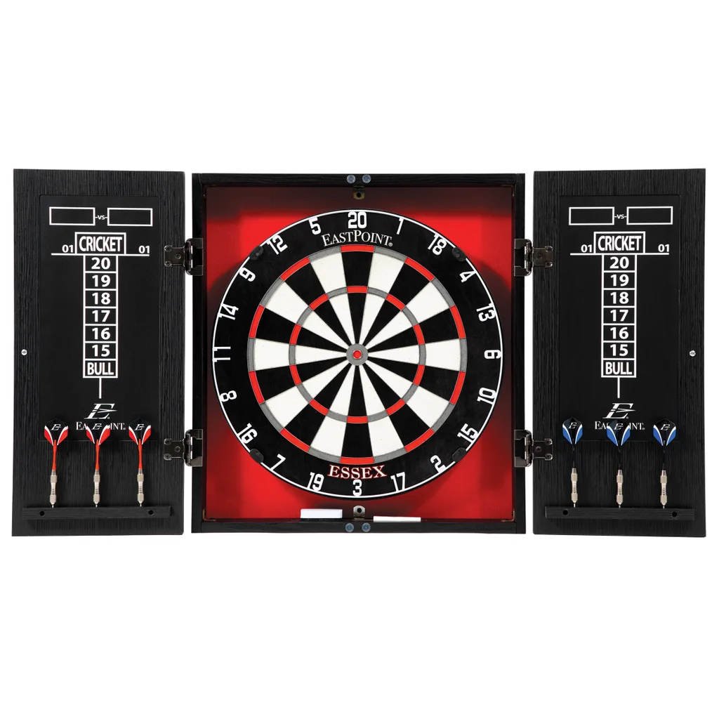 Essex Bristle Dartboard and Cabinet Set