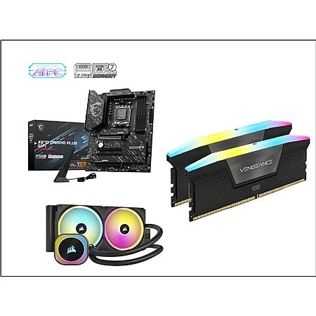 MSI X870 Mobo + 32GB Corsair DDR5 6400 CL36 + Corsair iCUE Link H115i Cooler