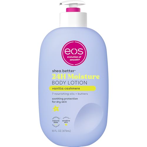 eos Vanilla Cashmere Body Lotion, 24-Hour Moisture, 16 fl oz