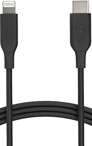 Amazon Basics 6ft USB-C to Lightning Fast Charging Cable, Black
