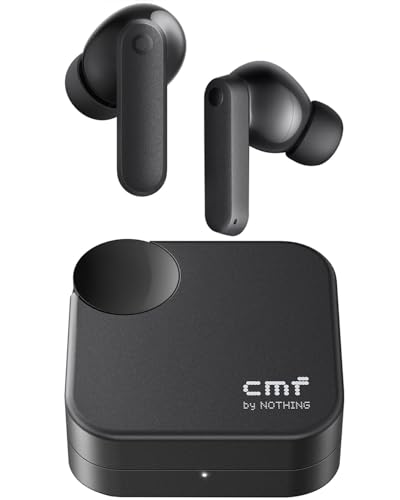 CMF Buds 2a Wireless Earbuds, ANC, Bluetooth, Dark Grey
