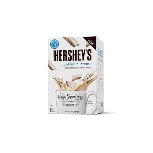 HERSHEY’S COOKIES ‘N’ CREME Hot Cocoa Mix, Gluten Free, 8 Pack