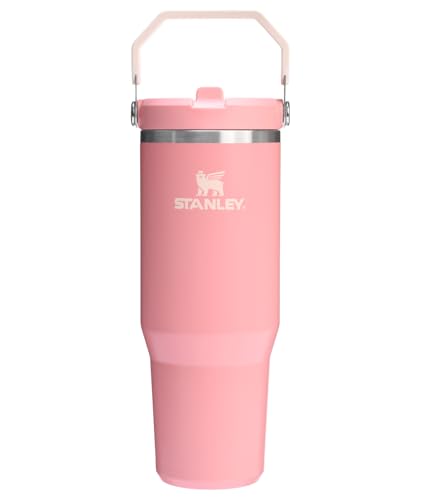 STANLEY IceFlow 30 oz Insulated Pink Tumbler with Straw