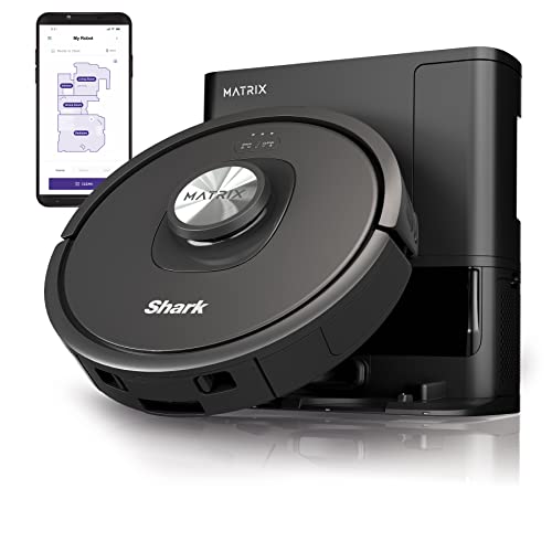 Shark RV2310AE Self-Emptying Robot Vacuum, Pet Hair, Wi-Fi, Black