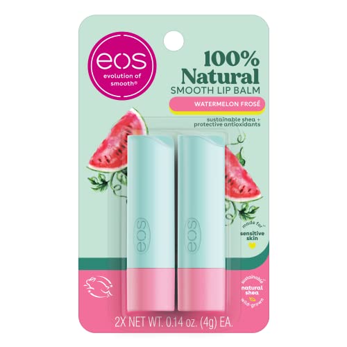 eos Natural Watermelon Lip Balm, 2-Pack, 0.14 oz