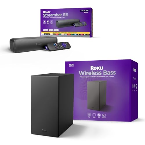 Roku 4K HDR Streambar & Wireless Bass Bundle
