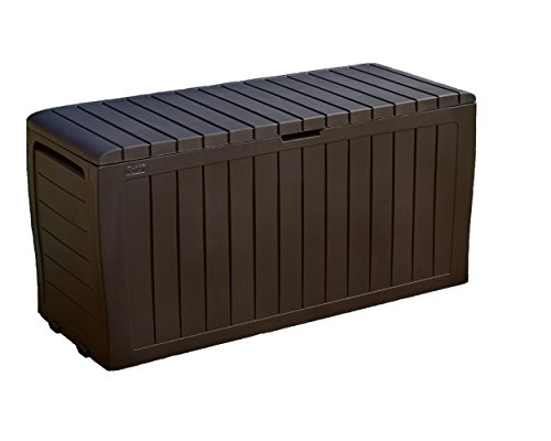 Keter Marvel Plus 71 Gallon Outdoor Storage Box, Brown