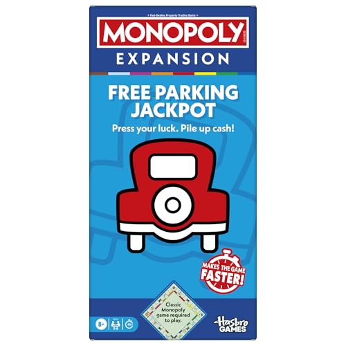 Monopoly Free Parking Expansion: Faster Play, Ages 8+