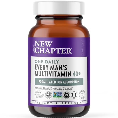 New Chapter Men’s Multivitamin 40+ for Energy & Immune Support