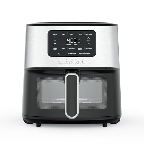 Cuisinart 6-Quart Air Fryer, 5 Cooking Functions, Stainless Steel