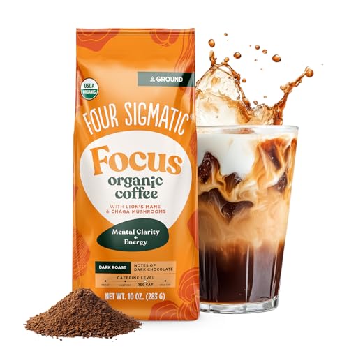 Four Sigmatic Lion’s Mane Organic Ground Coffee, 10 OZ