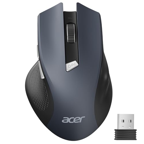 Acer 2.4GHz Wireless Mouse for PC/Laptop, 6 Buttons, 1600 DPI