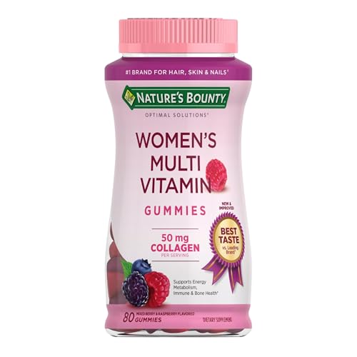 Nature’s Bounty Women’s Multivitamin Gummies, Raspberry, 80 Count