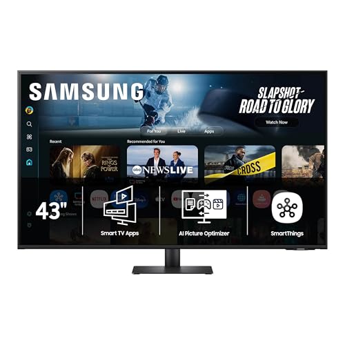 Samsung 43″ M7 4K UHD Smart Monitor, USB-C, HDMI, Black