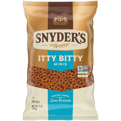 Snyder’s Itty Bitty Minis Pretzels, 12 Oz Bag