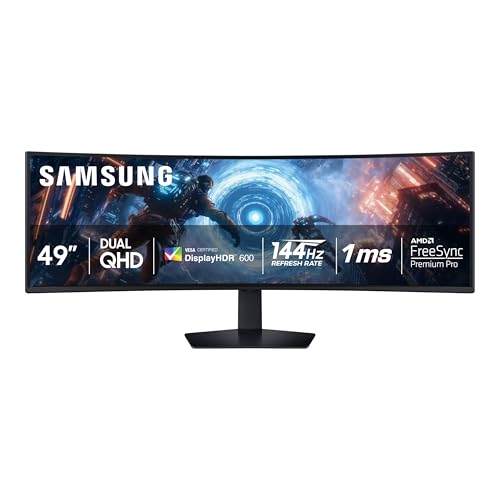 Samsung 49″ Odyssey G9 Curved Gaming Monitor, 144Hz, HDR 600