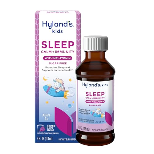 Hyland’s Kids Sleep & Immunity Liquid, Ages 2+, Grape, 4 oz.