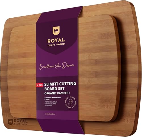 ROYAL CRAFT Bamboo Cutting & Serving Boards Set