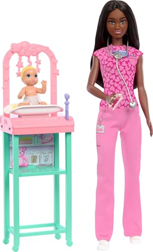 Barbie Baby Doctor Doll with Accessories & Furniture