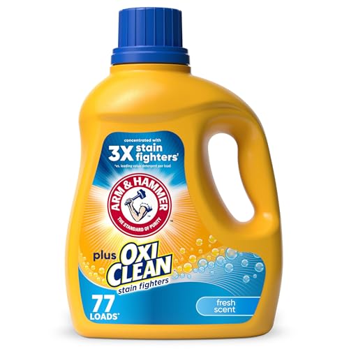ARM & HAMMER OxiClean Fresh Scent Laundry Detergent, 100.5 Fl oz