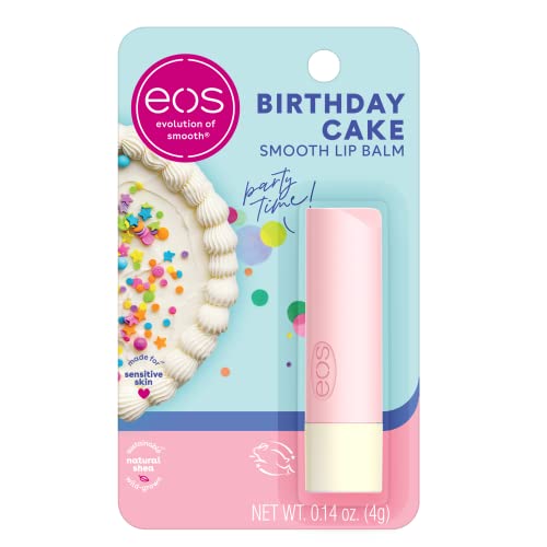 eos Shea Lip Balm – Birthday Cake, 0.14 oz
