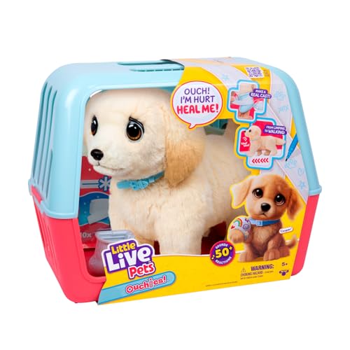 Little Live Pets Ouchies Puppy Toy with Vet Carrier