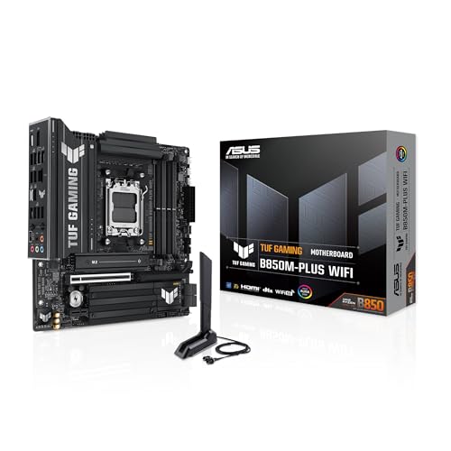 ASUS TUF B850M-PLUS mATX Motherboard, WiFi 6E, DDR5, PCIe 5.0