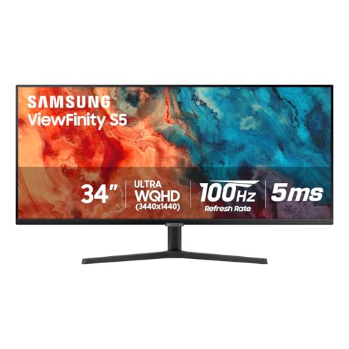 Samsung 34″ Ultrawide QHD Monitor, 100Hz, HDR10, 2023