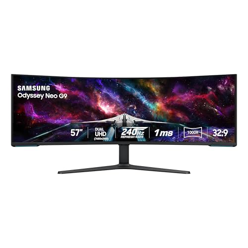 Samsung 57″ Odyssey G9 Dual 4K UHD Gaming Monitor