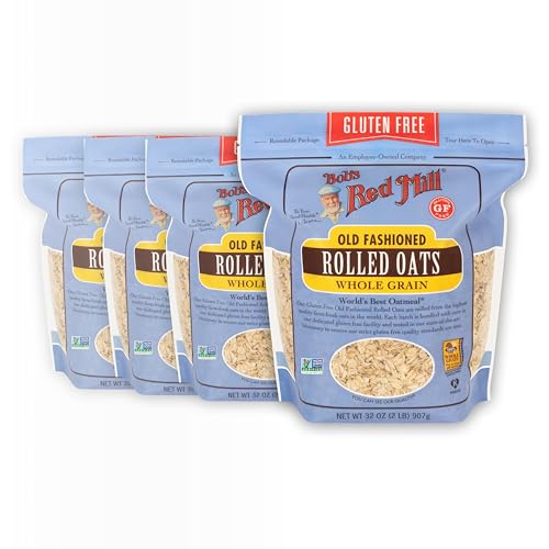 Bob’s Red Mill Gluten-Free Rolled Oats, 4-Pack, 32oz