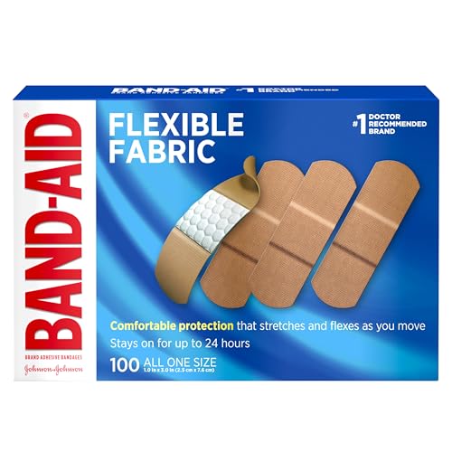 Band-Aid Flexible Fabric Adhesive Bandages, 1×3 In, 100 Count
