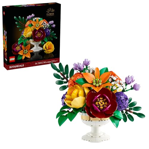 LEGO Botanicals Flower Arrangement Building Set – Ages 18+