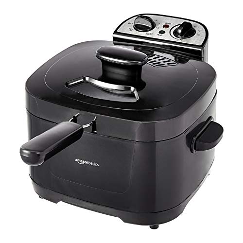 Amazon Basics 2.1-Qt Deep Fryer, 1500W, Black