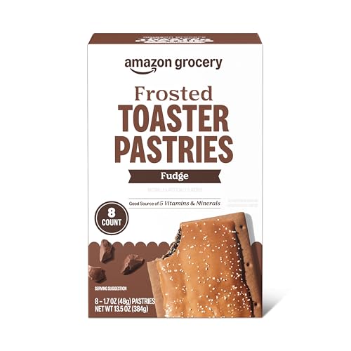 Amazon Grocery Frosted Fudge Toaster Pastries, 8 Ct, 13.5 oz