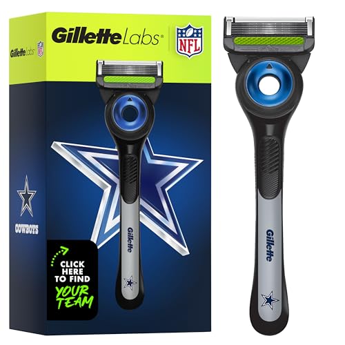 Gillette NFL Cowboys Razor with Stand & 4 Refills