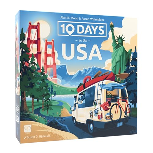 10 Days USA Road Trip Game by Alan Moon
