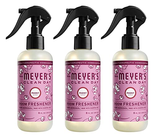 MRS. MEYER’S Peony Room Freshener, Essential Oils, 8oz, 3-Pack