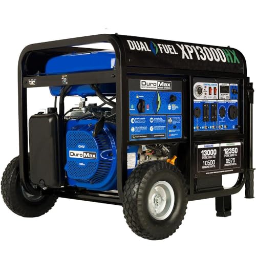 DuroMax XP13000HX 13,000W Dual Fuel Portable Generator
