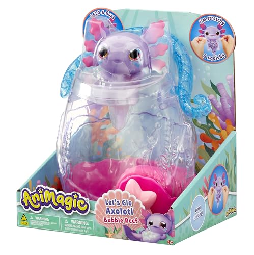 Animagic Let’s Glo Axolotl Bubble Reef Toy | Ages 4+