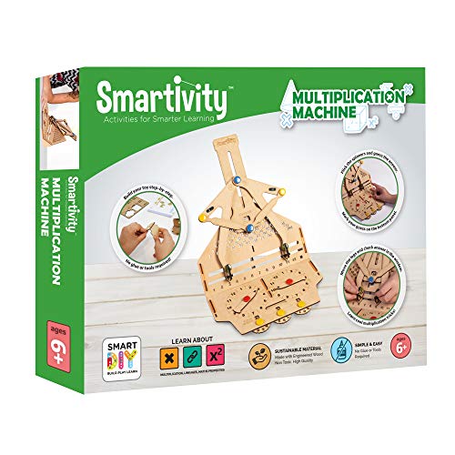 Smartivity 3D Wooden Multiplication Machine Toy for Kids 6+