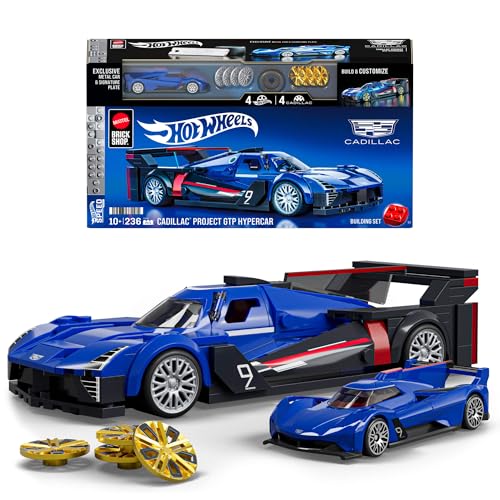 Hot Wheels Cadillac GTP Hypercar Building Set, 236 Pieces