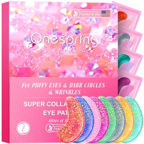 Onespring Collagen Eye Patches – 24 Pairs for Wrinkles & Dark Circles