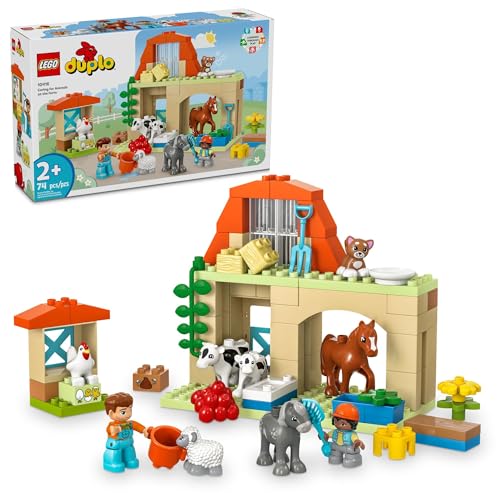 LEGO DUPLO Farm Animal Care Playset for Toddlers (Ages 2+)