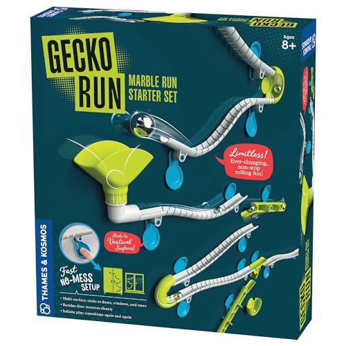 Gecko Run Marble Set – 63 Piece, Easy Setup, Toy Award Winner