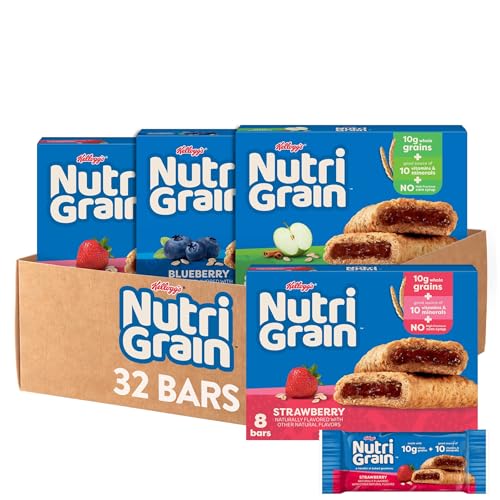 Nutri-Grain Breakfast Bars Variety Pack, 32 Count