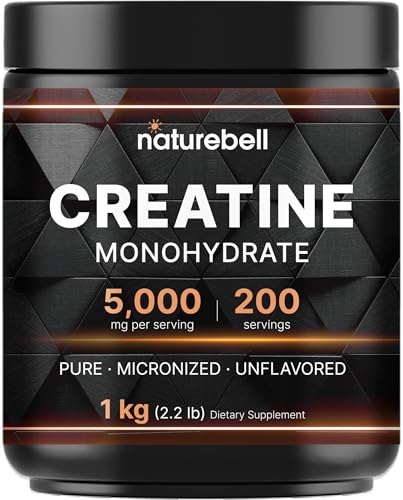 NatureBell Creatine Powder 1,000g Unflavored, 200 Servings