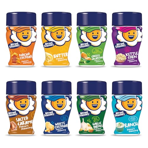 Kernel Season’s Popcorn Seasoning Variety Pack, 8 Mini Jars
