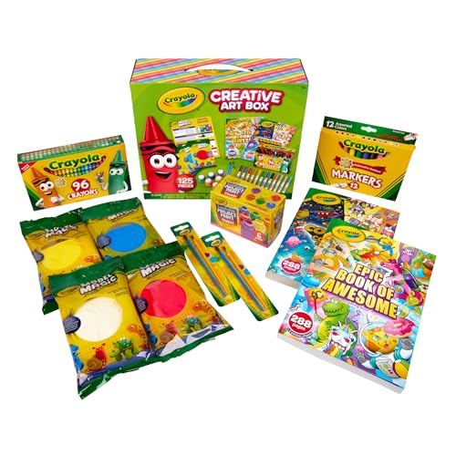 Crayola 125-Piece Kids Art Set with Storage Box